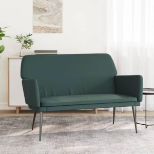 vidaXL Sitzbank Dunkelgrün 108x79x79 cm Samt 351384