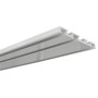 Weiße Gardinia Aluminium Vorhangschiene, 3-läufig, 150 cm lang.