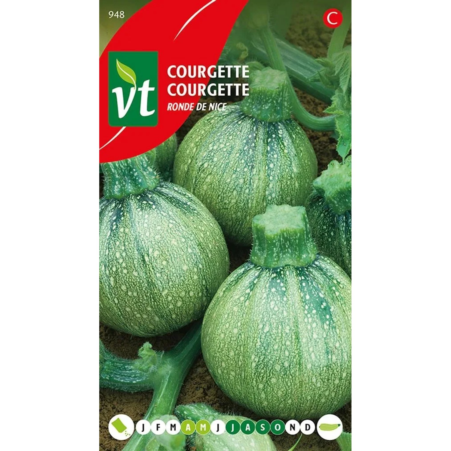 Zucchini Round De Nice SamenCa. 1,5 grHohe Erträge