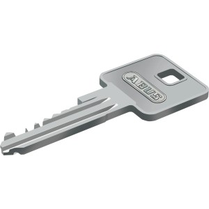 Schlüssel für Abus Profilzylinder E30NP, silberfarben.