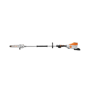 Stihl Akku-Hochentaster HTA 150 Forstvariante in Orange-Grau. Langstielige Astsäge für professionelle Baumpflege. Ohne Akku.