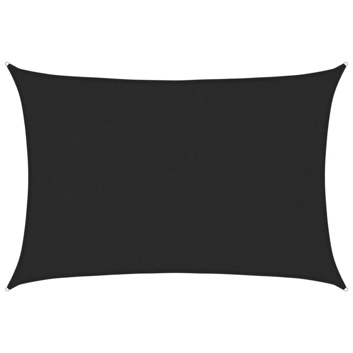 vidaXL Sonnensegel 160 g/m² Schwarz 3x5 m HDPE 311734 günstig online kaufen