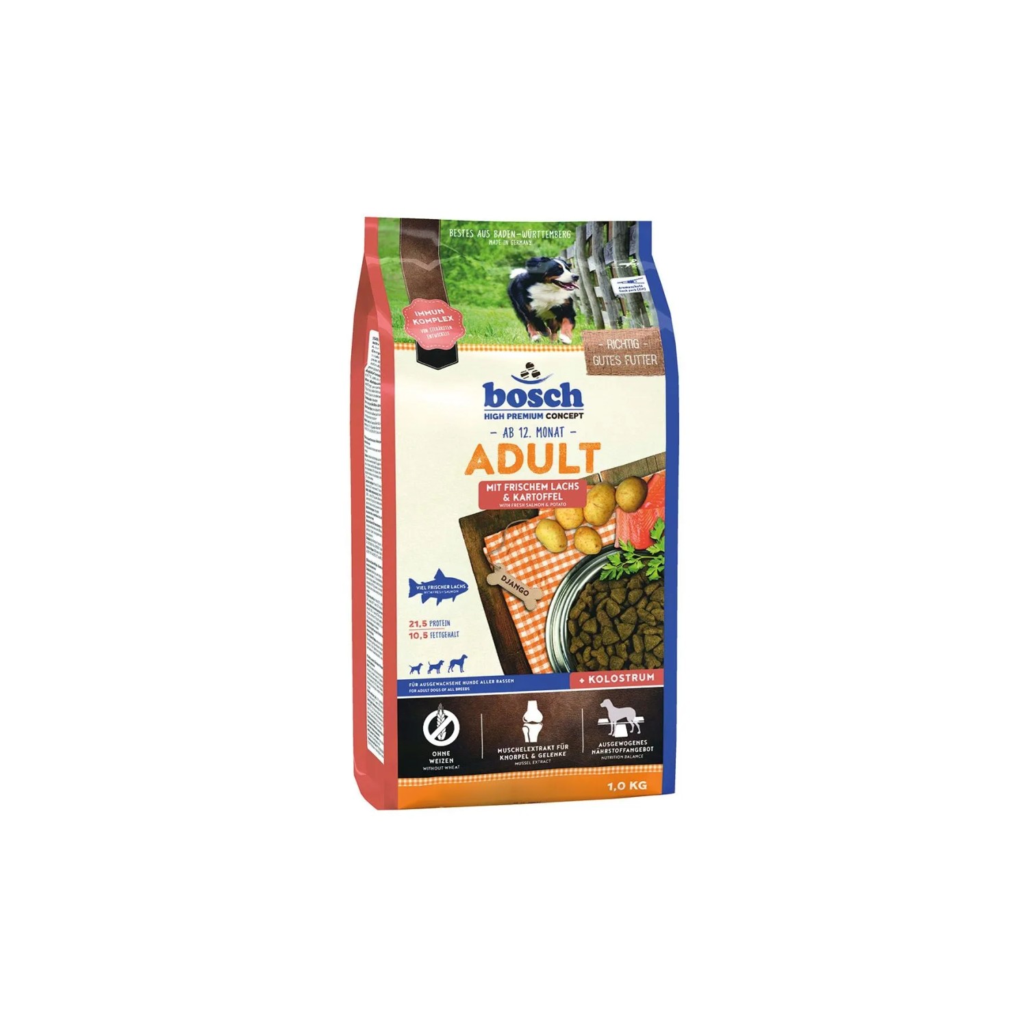 Bosch Pets Hunde-Trockenfutter Adult Lachs und Kartoffel 1 kg