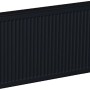 Sanicomfort Flachheizkörper, Typ DK (22), 62x140 cm, Schwarz Matt.