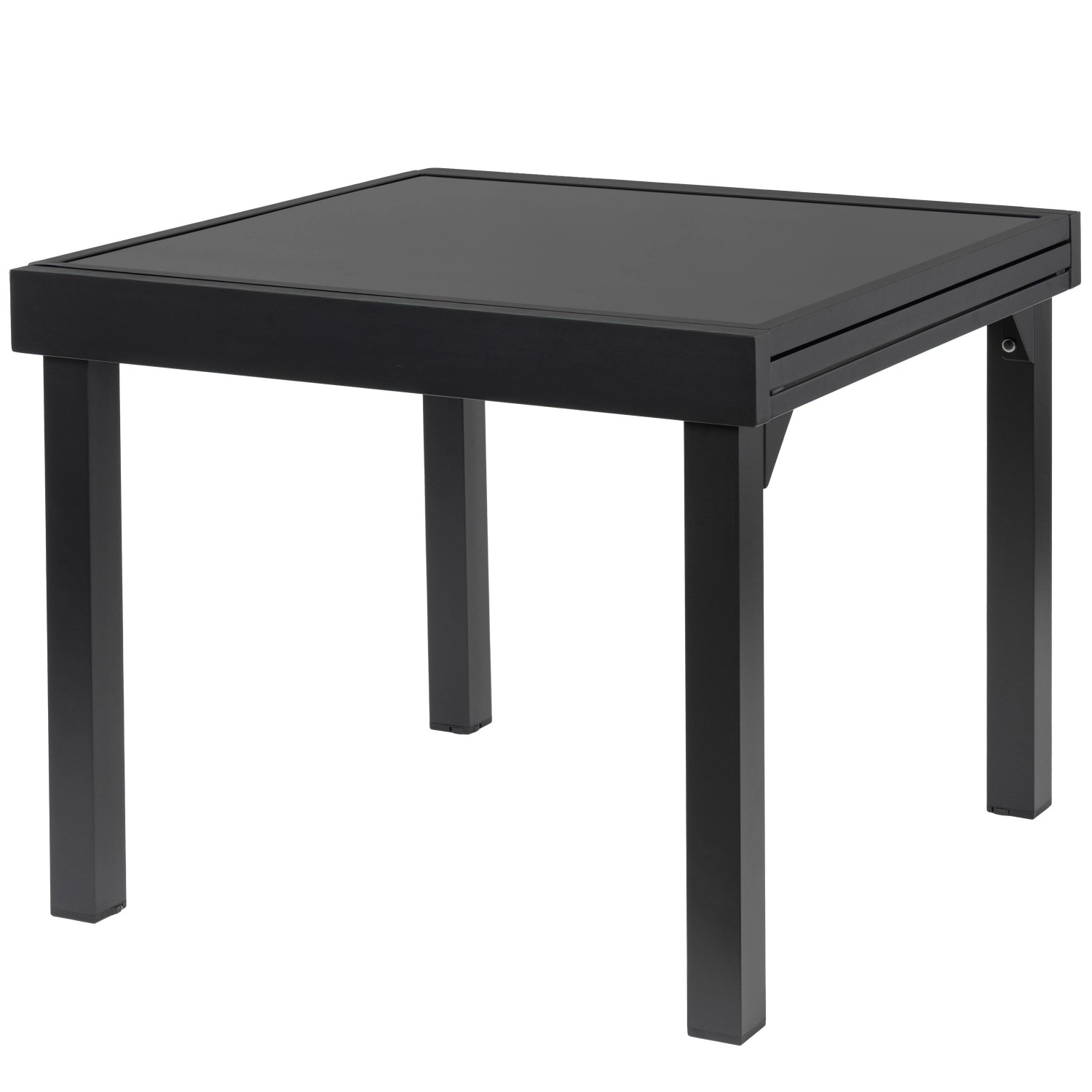 ib style Gartentisch Diplomat 90-180 cm Ausziehbar Aluminium Rostfrei Schwa günstig online kaufen