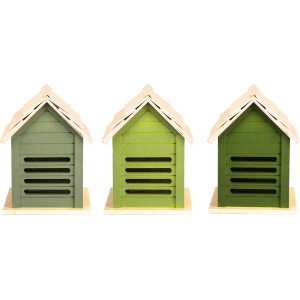 Esschert Design Marienkäferhaus aus Holz, Unterschlupf für Nützlinge im Garten.
