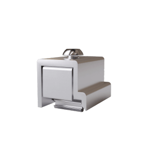 SolMount Kreuzverbinder aus Aluminium zur Verbindung von Montageschienen für Solaranlagen.