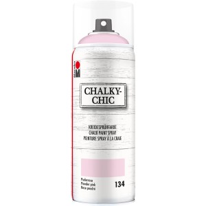 Marabu Chalky-Chic Kreidespray, 400ml, Puderrosa: Farbspray für Vintage-Look Möbel und Deko.