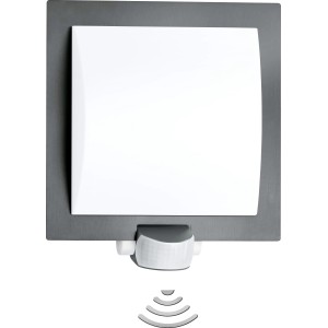 Steinel Außenwandleuchte L 20 S Anthrazit mit Bewegungsmelder, schwenkbar.