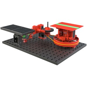 Fischer Baukasten Green Energy Profi: Modell zur Energiegewinnung mit Solarzelle und Windrad.