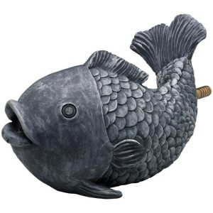 Oase Wasserspeier Fisch aus Polyresin für den Gartenteich, Teichdeko.