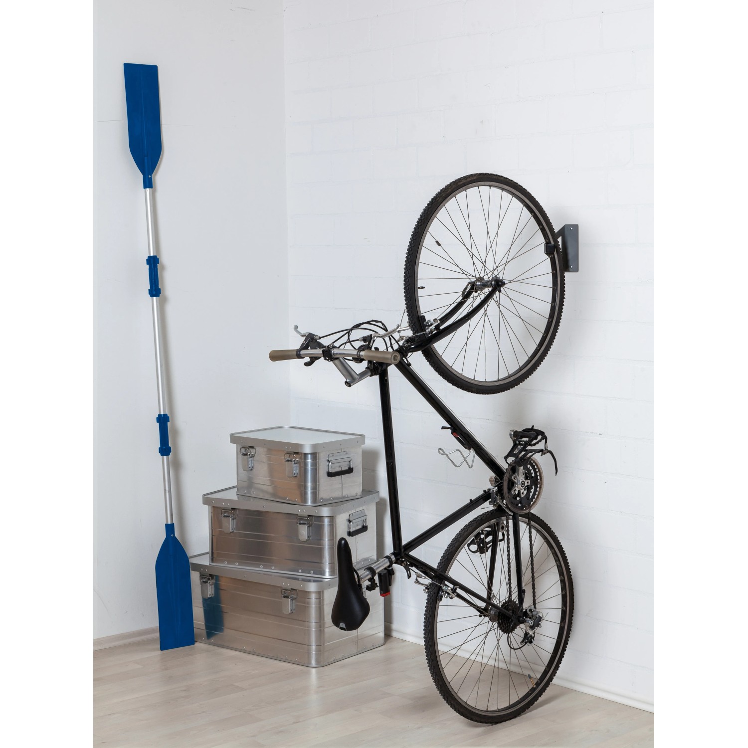 Fahrrad-Wandhalterung Fr 6 Bikes Inkl. Helmhaken - Platzsparende Garagen  Aufbewahrung