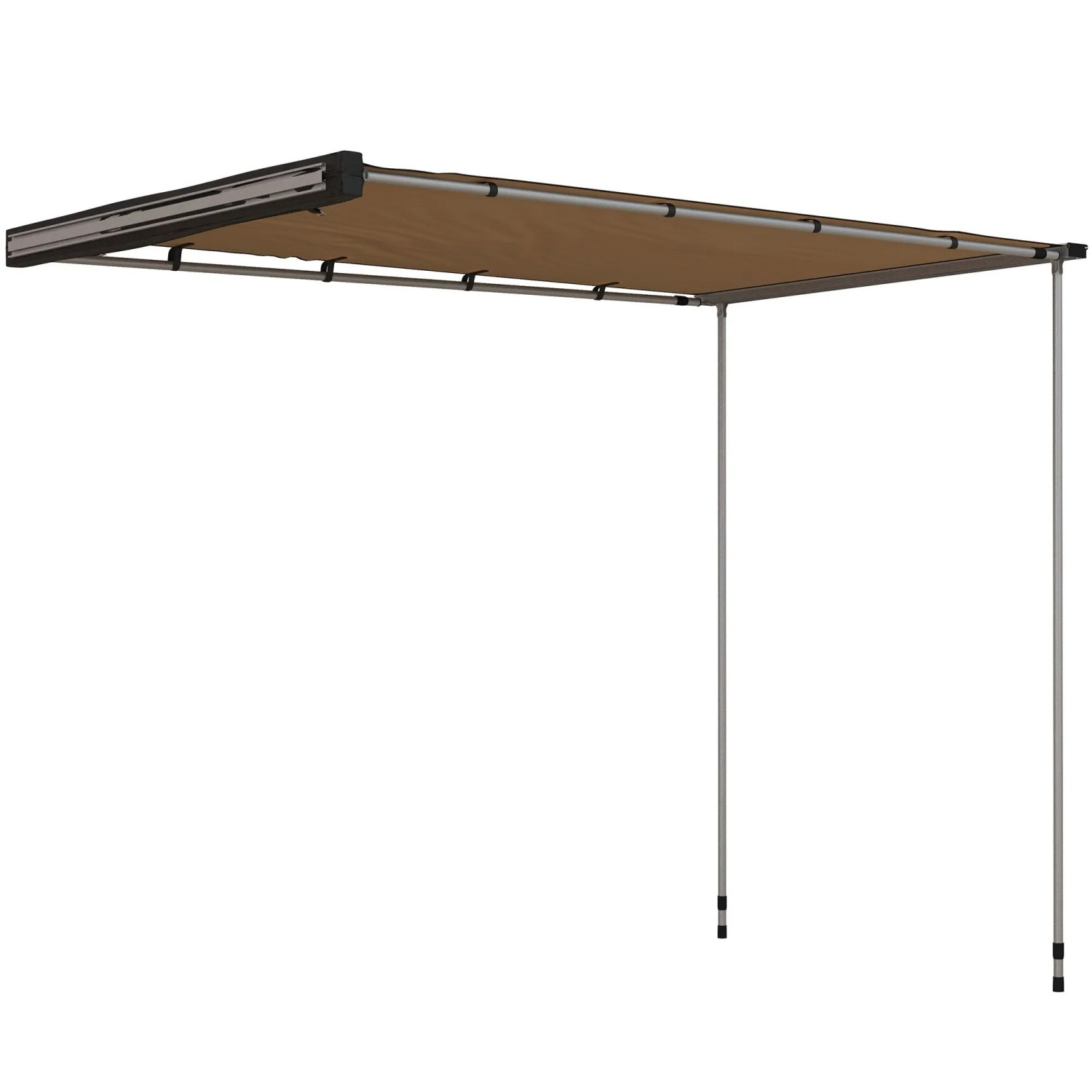 Furnicato Autozelt Autodachzelt Dachzelt 160x250x125-225 Cm Khaki