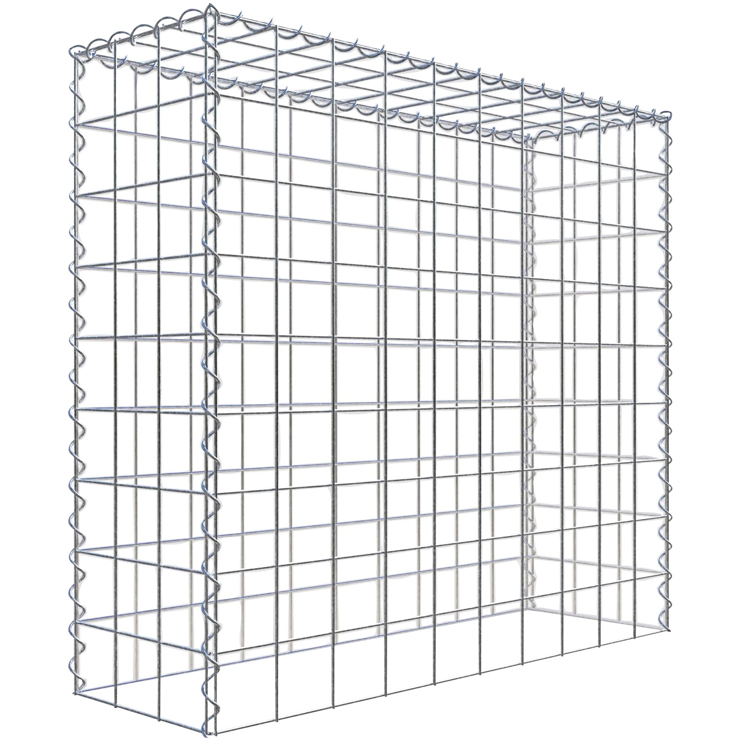 Gabiona Gabione-Anbaukorb Typ 3 90 x 100 x 30 cm Maschenw 10 x 10 cm