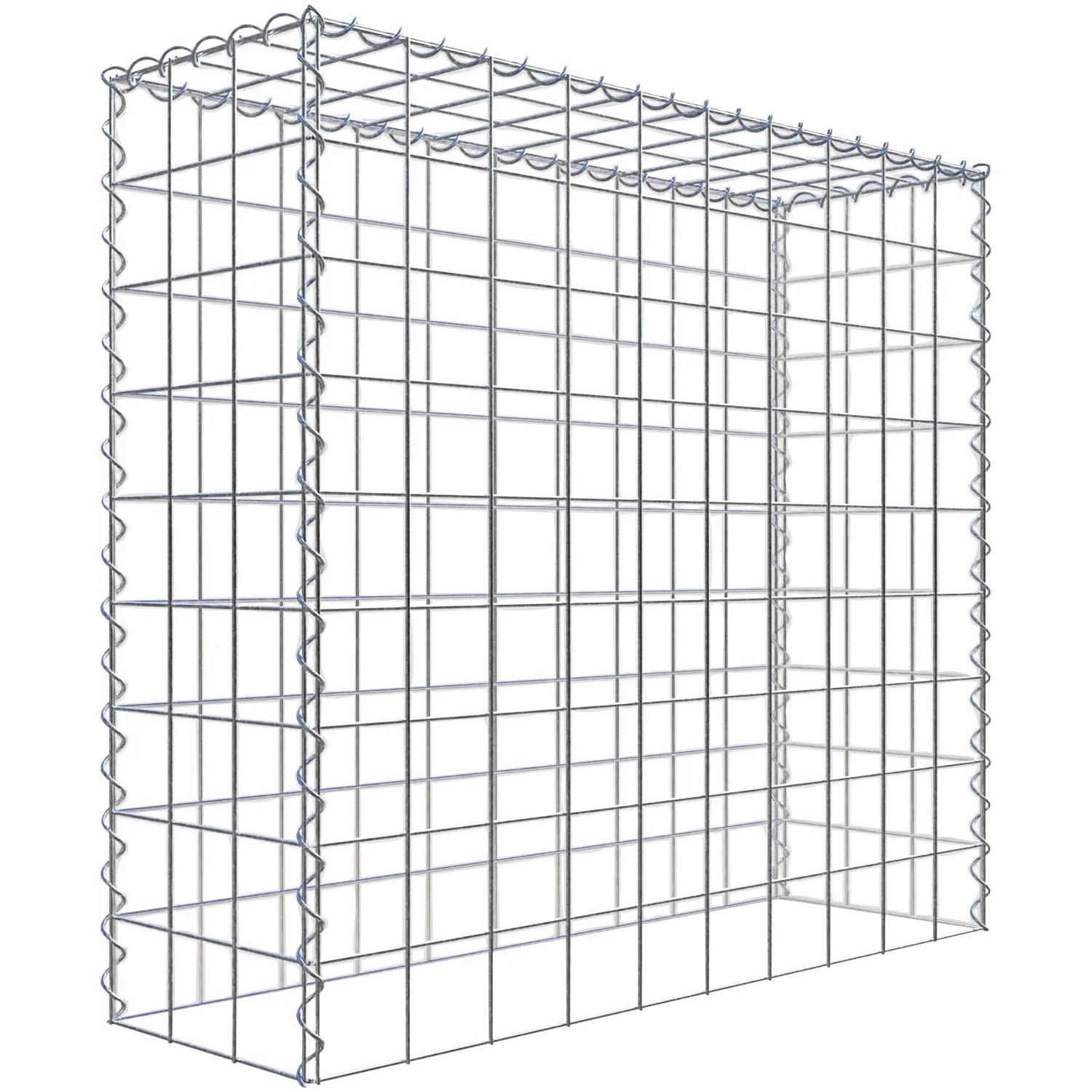 Gabiona Gabione-Anbaukorb Typ 3 90 x 100 x 30 cm Maschenw 10 x 10 cm