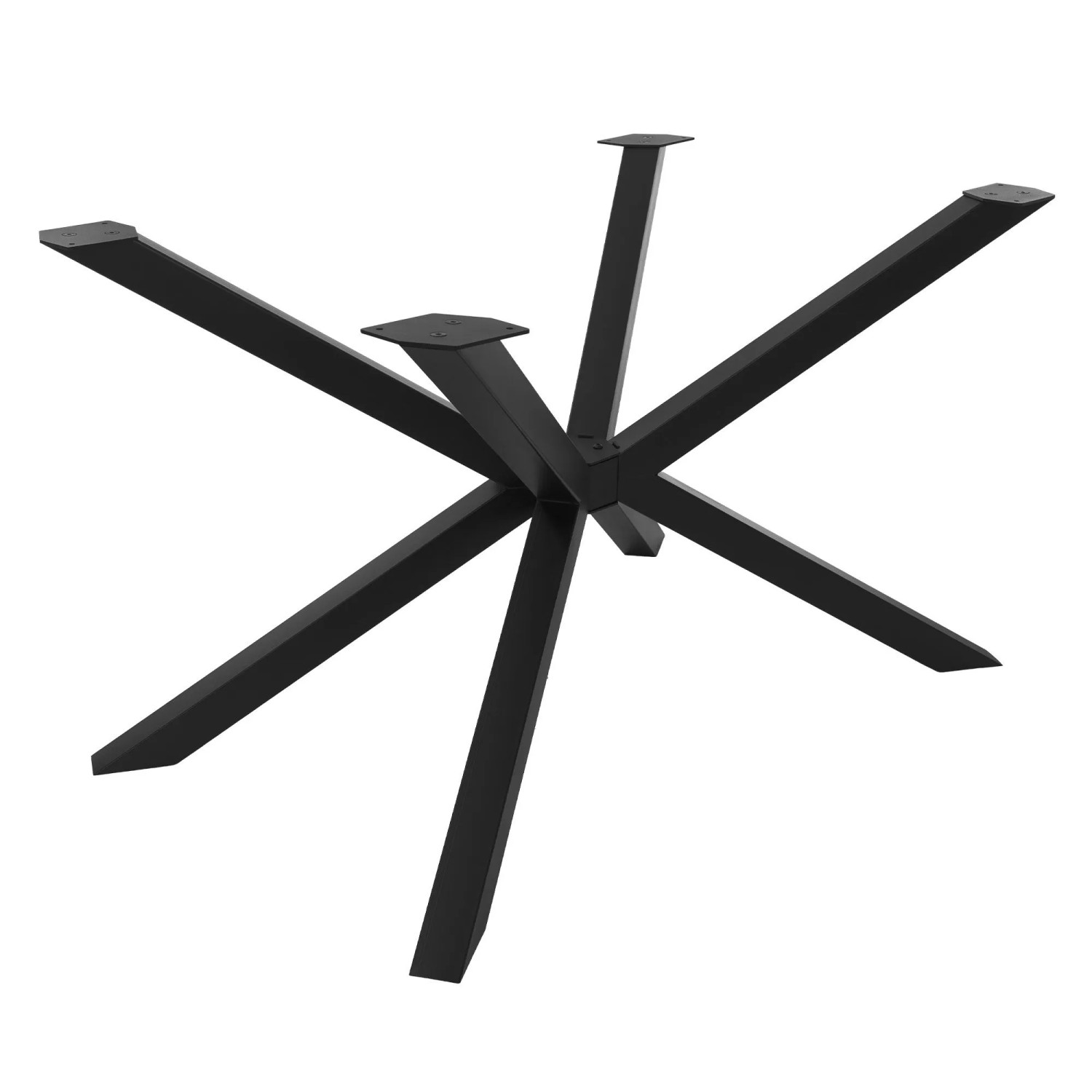 ML-Design Tischbeine Metall Schwarz 120x78x72 cm Tischgestell X-Form 4-beinig aus Stahl
