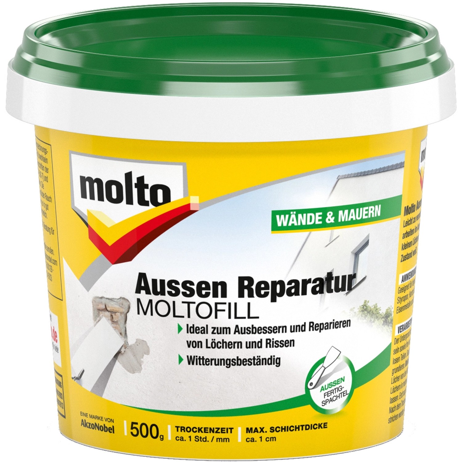 Molto Reparatur Moltofill Außen-Fertigspachtel 500 g günstig online kaufen