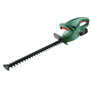 Bosch Akku-Heckenschere EasyHedgeCut 18V, grün-schwarz, mit langem Präzisionsmesser für Hecken.