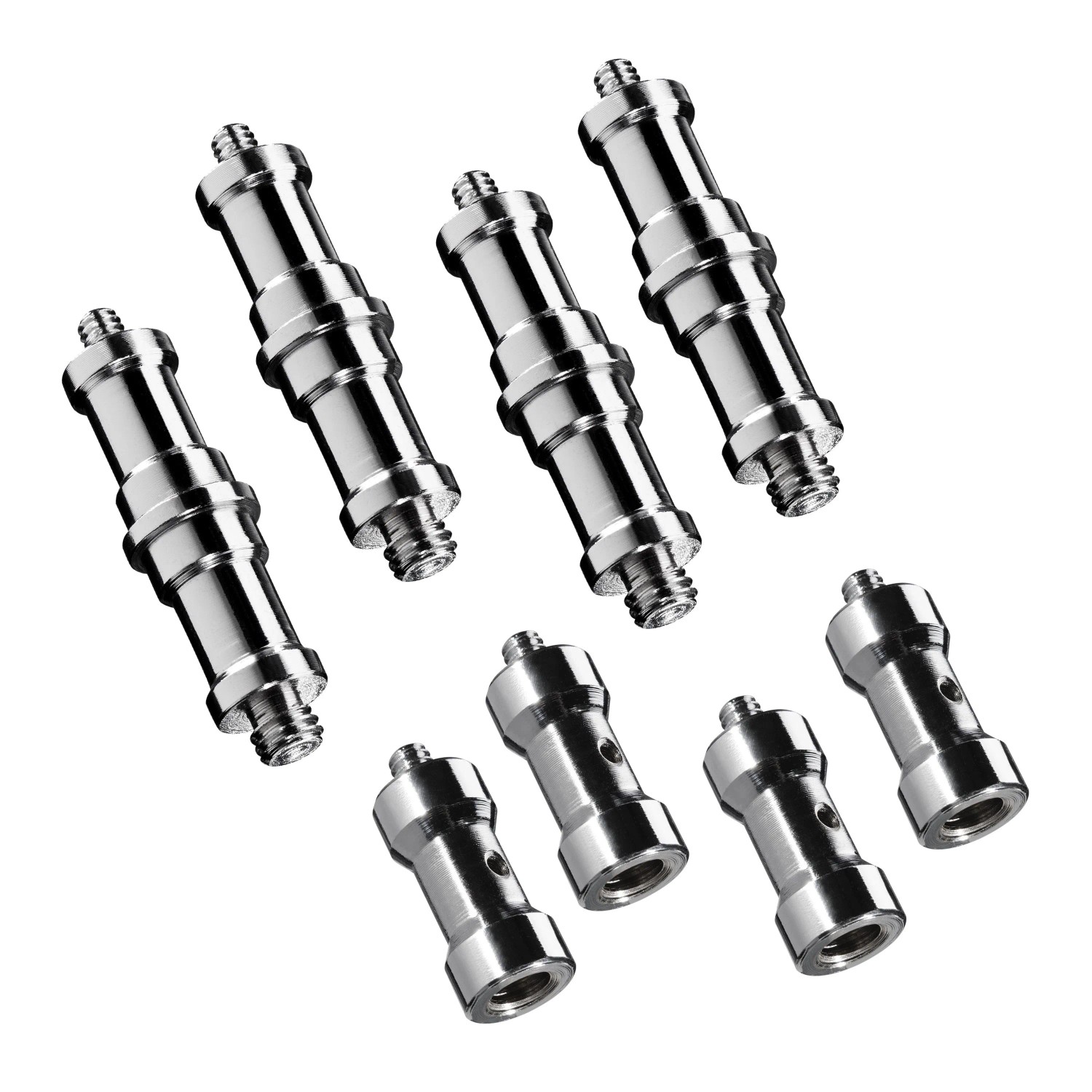 Walimex Set 4+4 Spigot Gewinde Adapter 3/8 Zoll 1/4 Zoll Fotografie Kamera Zubehör Foto