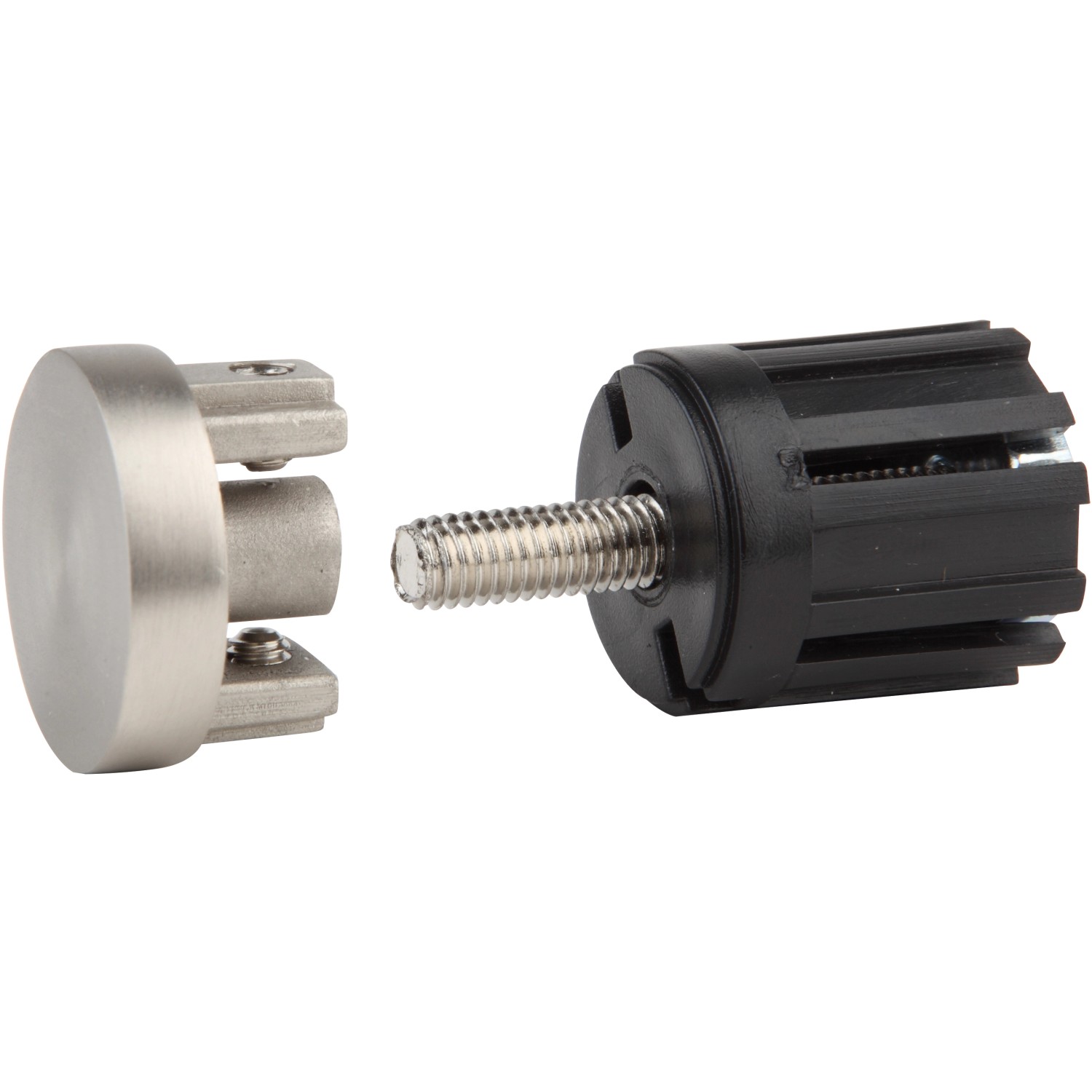Mydeco Gardinenstange-Endstück Match Edelstahl-Optik Ø 1,6 cm
