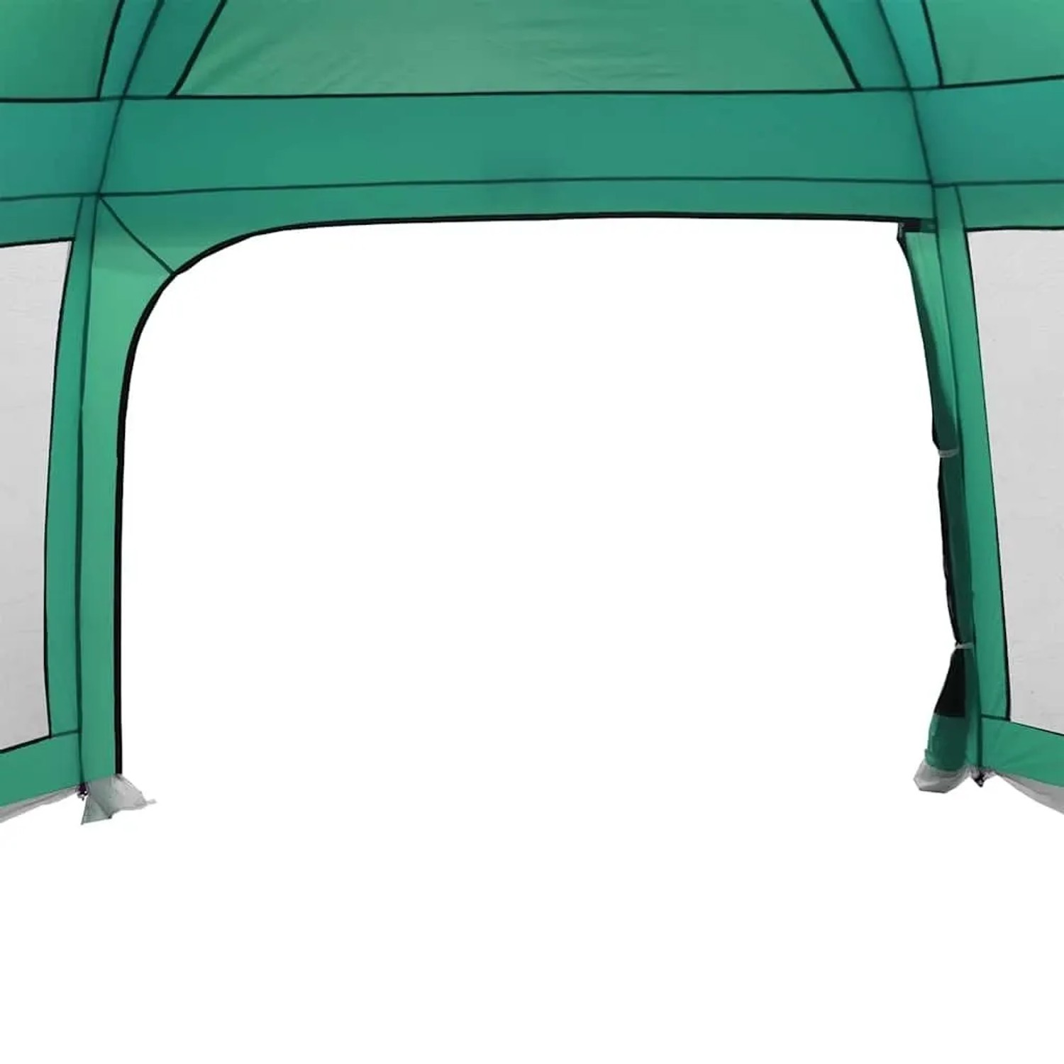 vidaXL Poolzelt mit Abnehmbarem Überzelt Netzwänden Meergrün 670x590cm 4100632_9