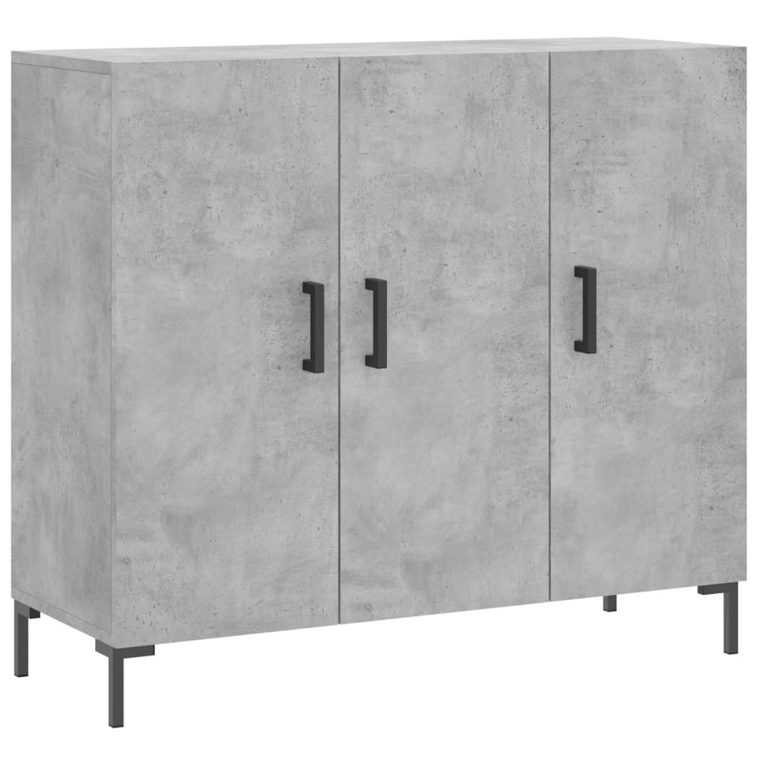 vidaXL Sideboard Betongrau 90x34x80 cm Holzwerkstoff 828112 günstig online kaufen