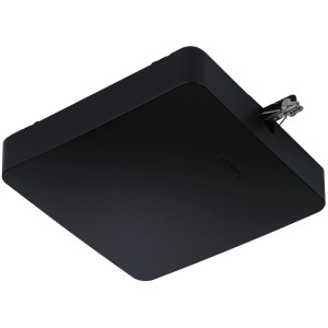 Schwarze Paulmann Urail Mitteleinspeisung mit Zigbee für Schienensysteme.