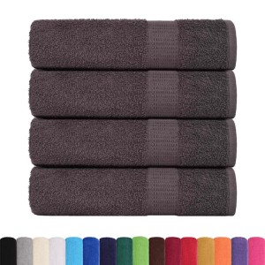 vidaXL Duschtücher 4 Stk Anthrazit 70x140 cm 360 g/m² 100% Baumwolle 136686