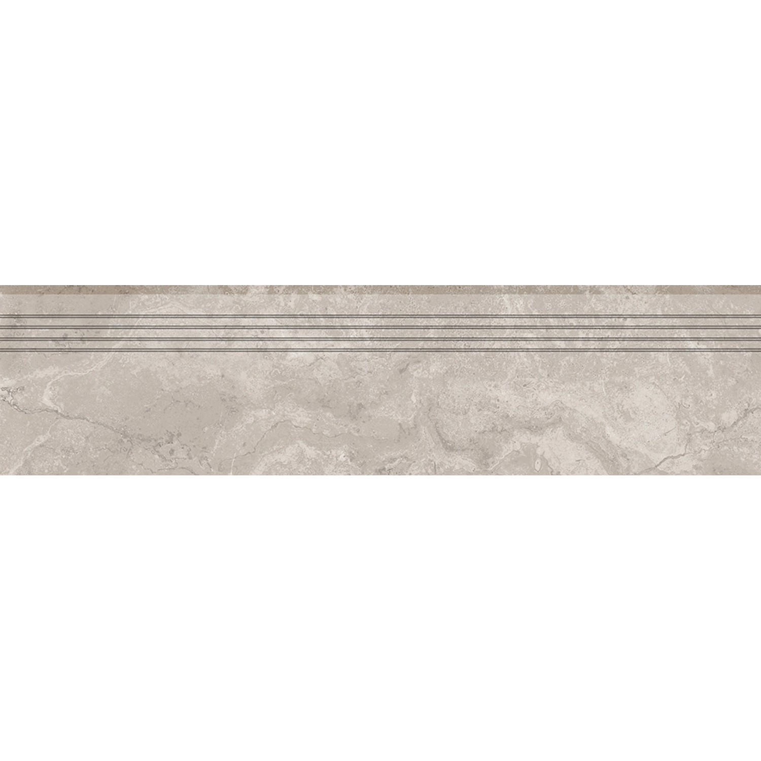 Feinsteinzeug Trittstufe Massa Grigio Glasiert Matt Rektifiziert 30 x 120 cm