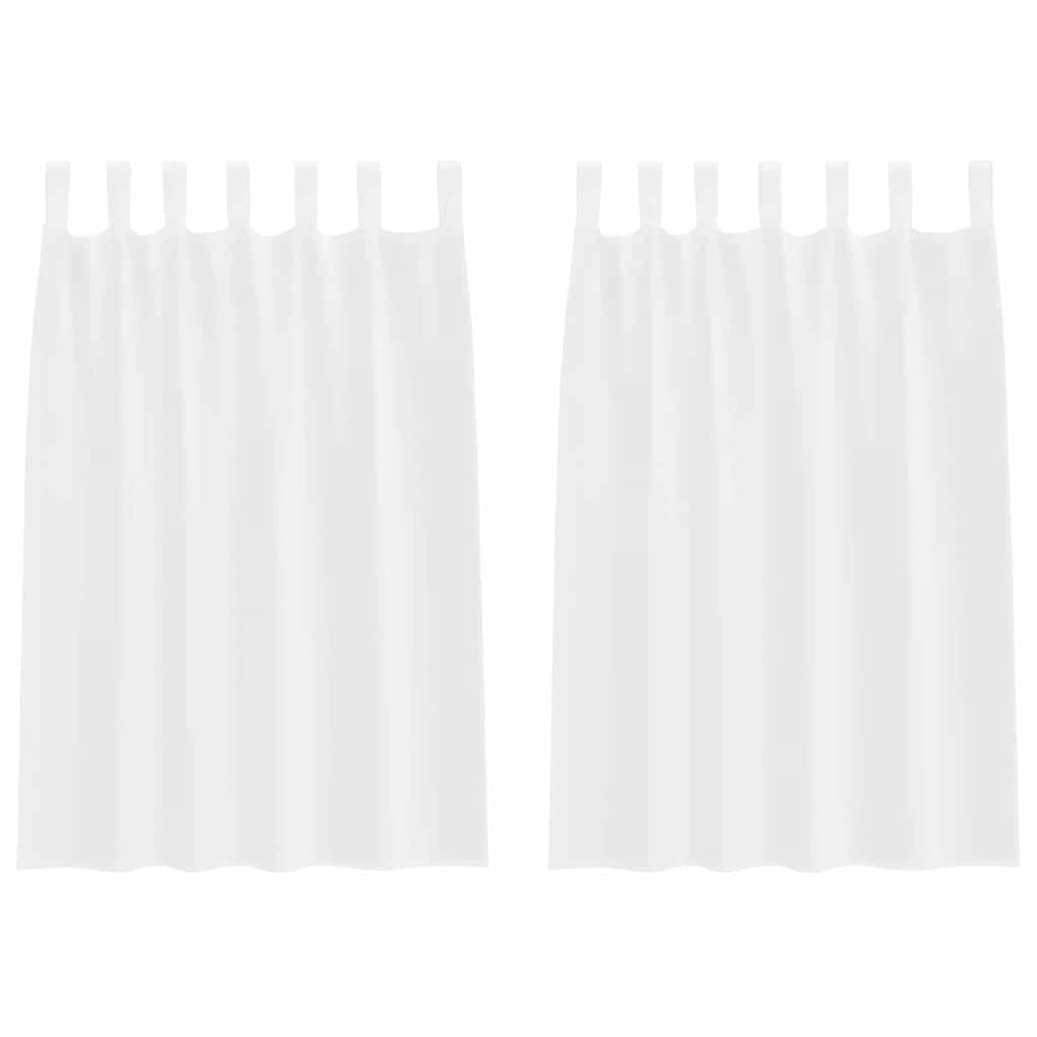 vidaXL Voile-Vorhänge 2 Stk Weiß 140x140 cm Polyester 4108032 günstig online kaufen