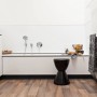 PVC Bodenbelag Ambient 595 Braun in Stabparkett-Optik, 200 cm breit.