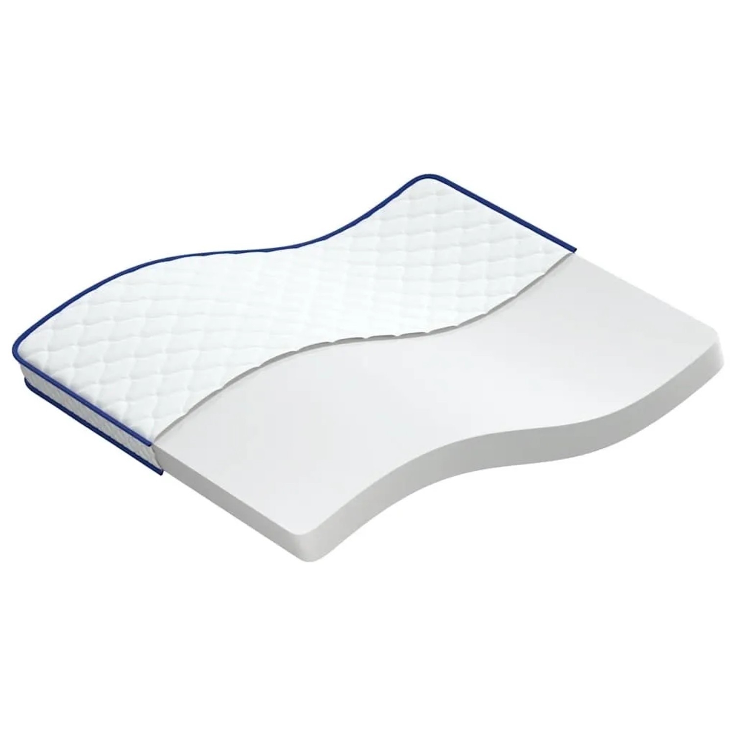 vidaXL Memory-Schaum-Matratze 140x190x17 cm Weich Weiß 4013420