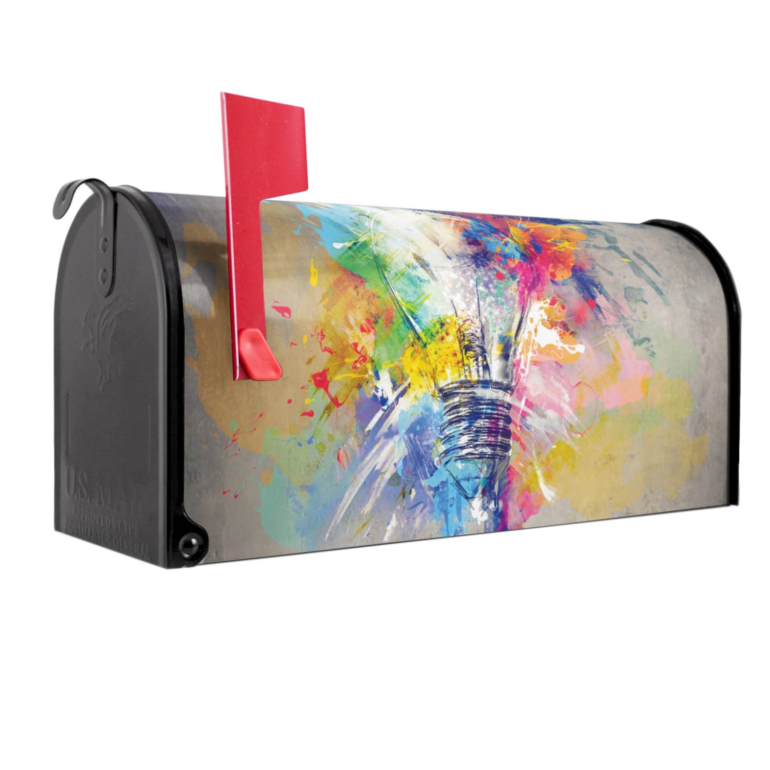 Banjado Amerikanischer Briefkasten Schwarz 48x22x16cm US Mailbox Letterbox günstig online kaufen