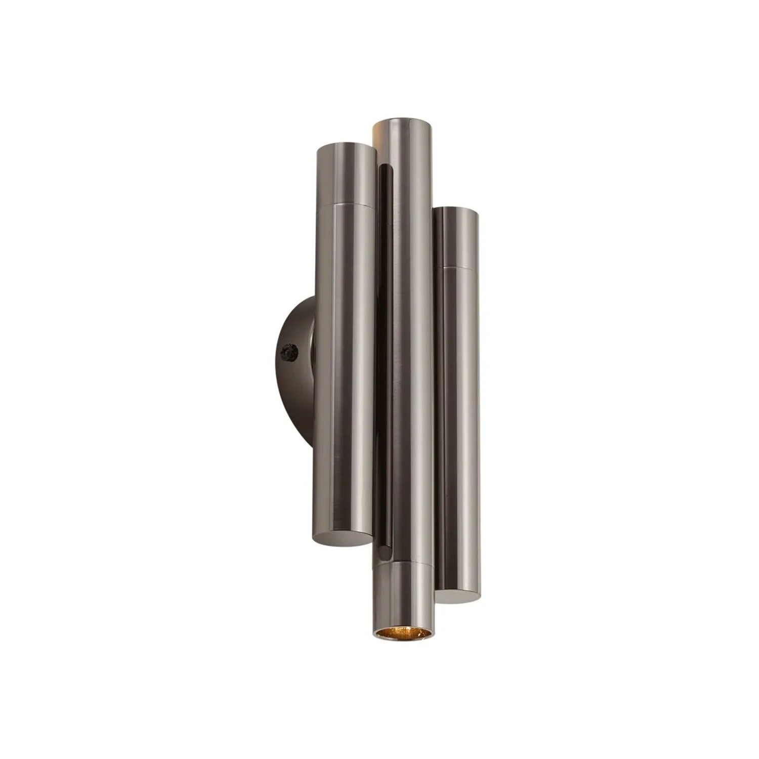 QAZQA Retro Wandleuchte Gunmetal 3 Flammig Pipes