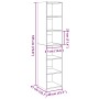 vidaXL Highboard Weiß 40x41x185 cm Holzwerkstoff 3281666_9