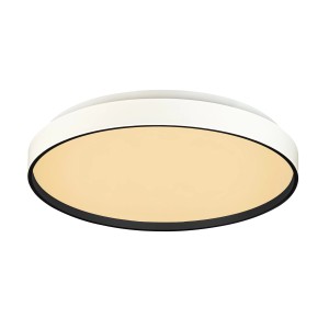 MegaLight LED-Deckenleuchte Shining Jupiter, 24W, Ø 38cm, schwarz. Moderne Deckenlampe für Innenräume.