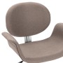 vidaXL Esszimmerstühle 2 Stk Drehbar Taupe Stoff 3054869_7