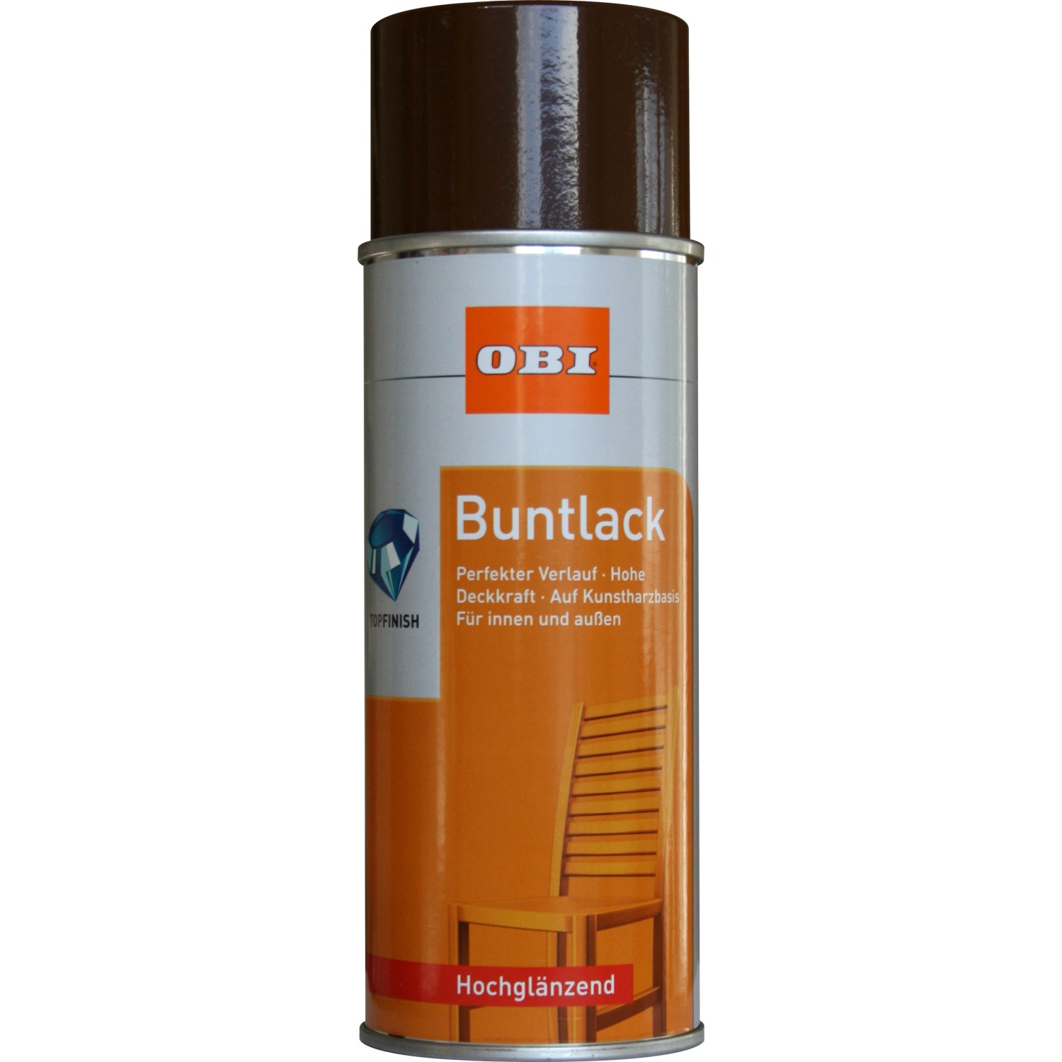 OBI Buntlack Spray RAL 8011 Nussbraun hochglänzend 400 ml