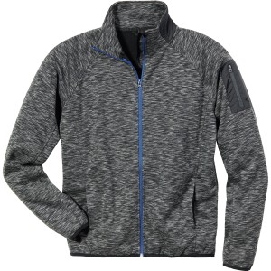 Scheibler Workwear Fleecejacke Active 8773, anthrazit-meliert, mit Reißverschluss und Taschen.