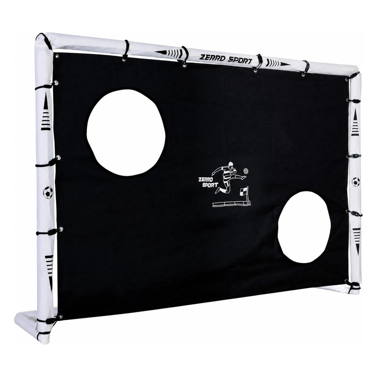 KESSER Fußball Torwand für Fußballtor mit Polster 240 cm Schwarz