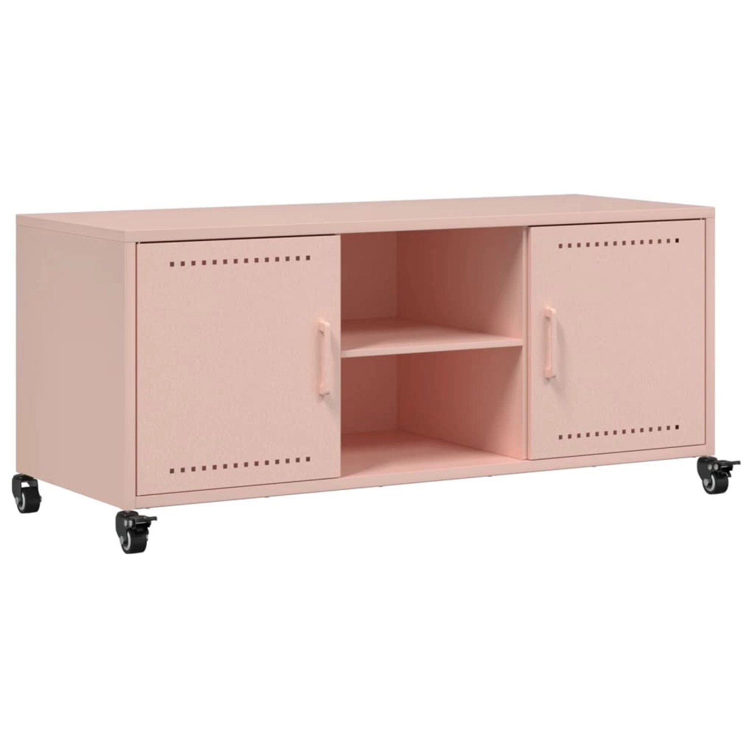 vidaXL TV-Schrank TV-Schrank Rosa 100,5x39x43,5 cm Kaltgewalzter Stahl günstig online kaufen