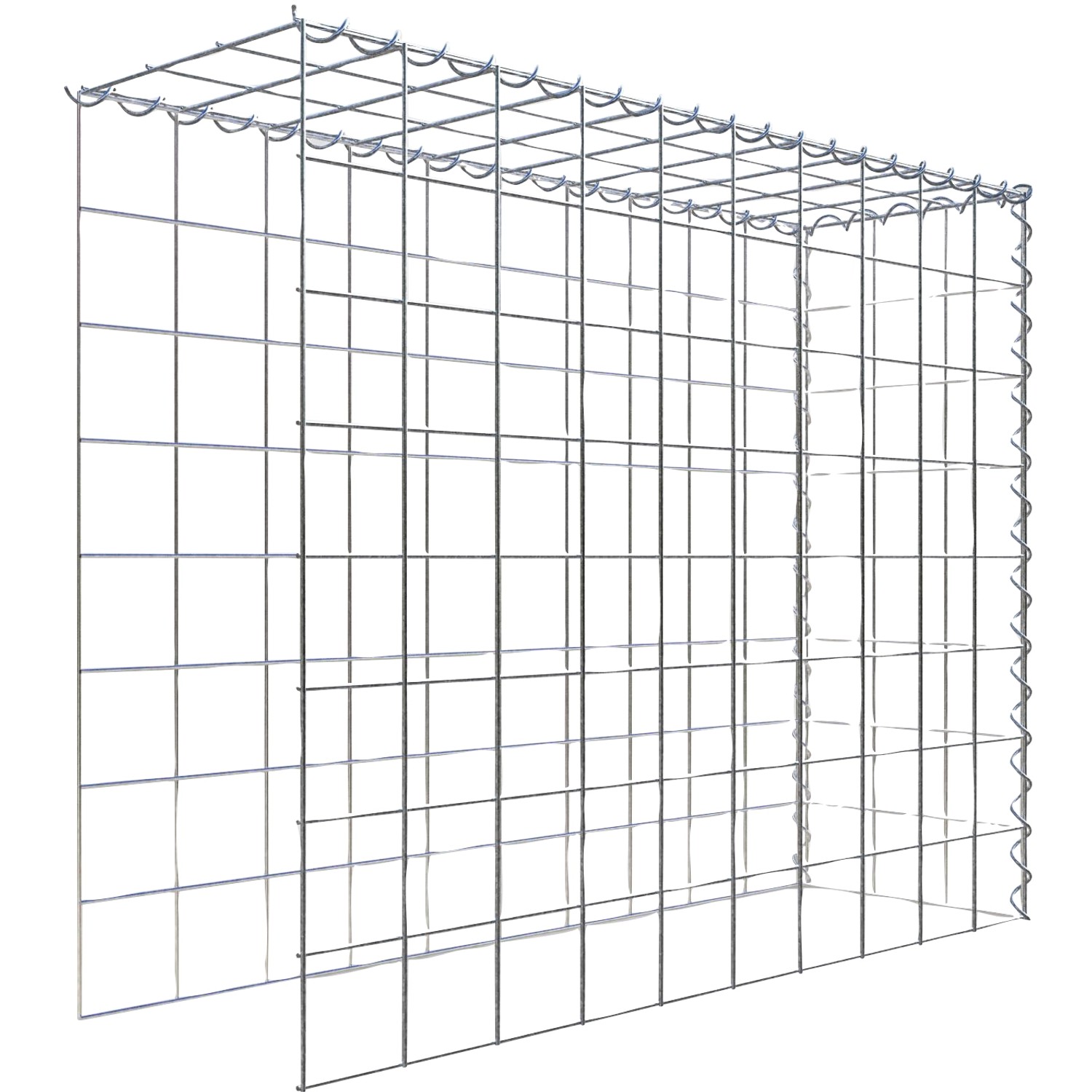 Gabiona Gabione-Anbaukorb Typ 4 80 x 100 x 30 cm Maschenw 10 x 10 cm