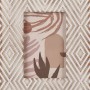 Bilderrahmen Desert Flower, MDF Natur, 10x15 cm, mit modernem Rautenmuster.