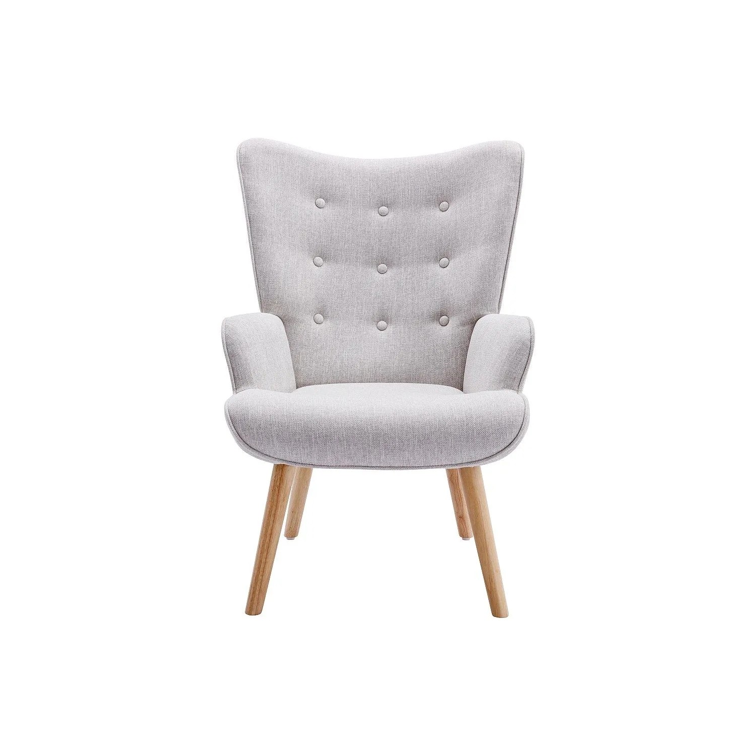 Vente-unique Sessel Mit Gerader Rückenlehne Vately Hellgrau 69 cm