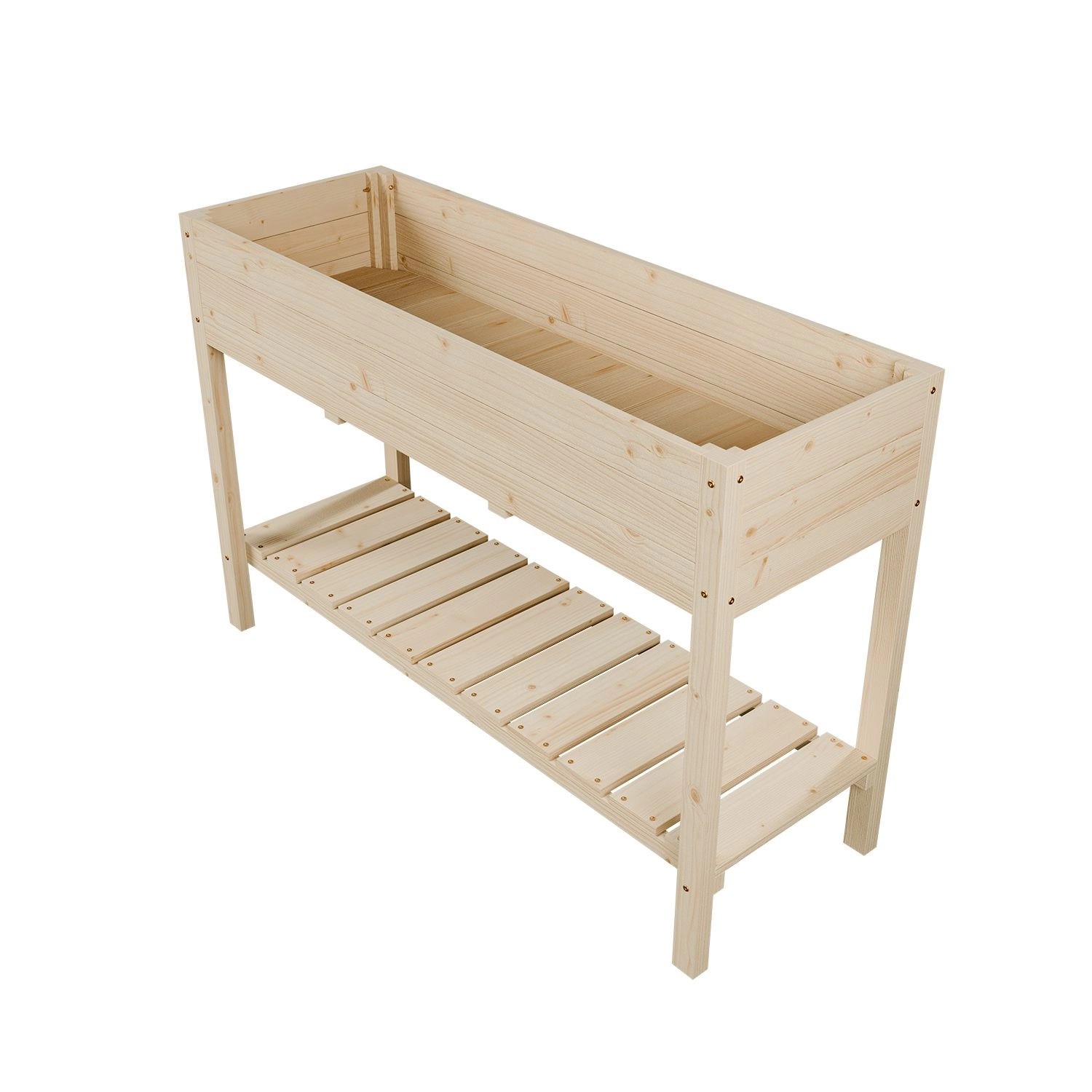 Juskys Hochbeet Freya aus Holz ohne Räder