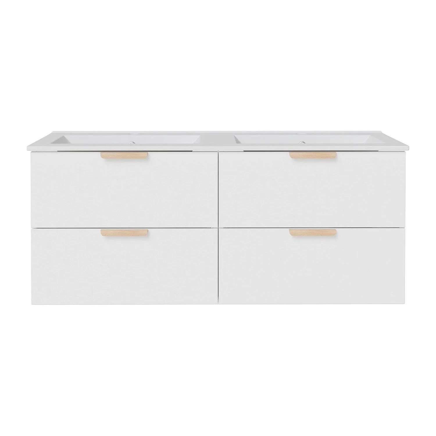 Vente-unique Doppelwaschtisch Avoreli Weiß 120 cm