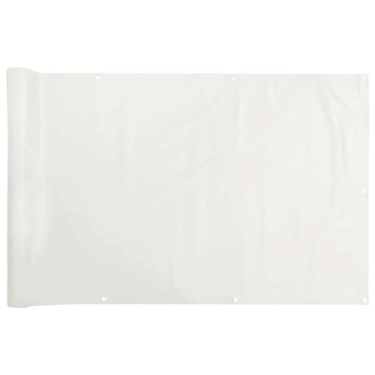vidaXL Balkon-Sichtschutz Weiß 600x120 cm PVC 4005511 günstig online kaufen