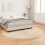 vidaXL Kunstschaffell Teppich Tafalla Beige Ø 200 cm Polyester 42021495_4