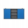 Jan Nowak Werkstattschrank BEN, anthrazit-blau, 60x120x20cm, Hängeschrank mit Lochwand und Regalfächern.