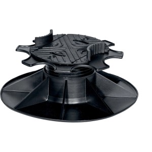 Schwarzer Spax Lift 5/9 für Terrassendielen, zum Ausgleich von Höhenunterschieden, 3 Stück.